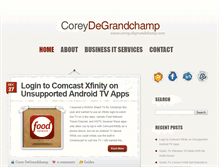 Tablet Screenshot of corey.degrandchamp.com